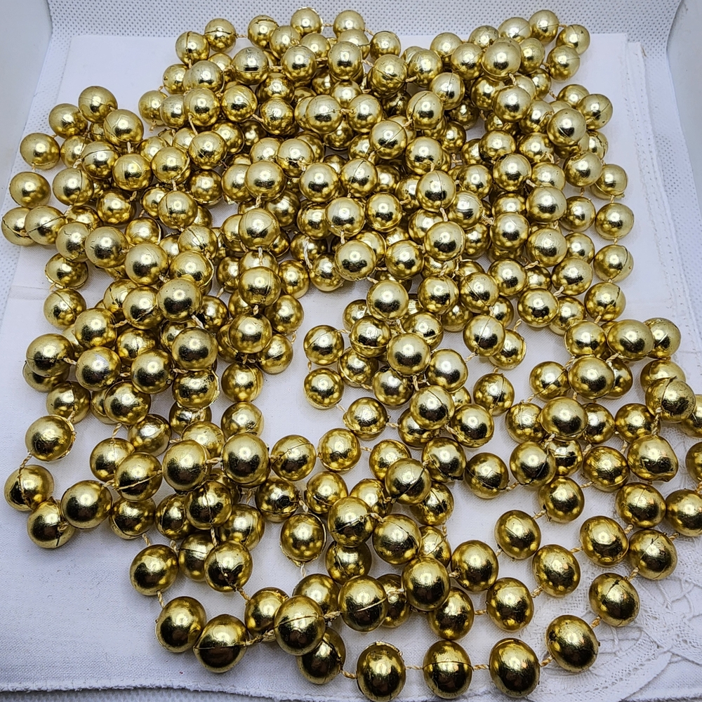 Gold Beaded Garland 3 Strands See Sizes